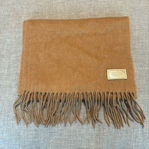 Coach tan scarf